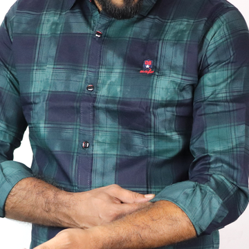 Men's Trendy Checkered Casual Full Shirt